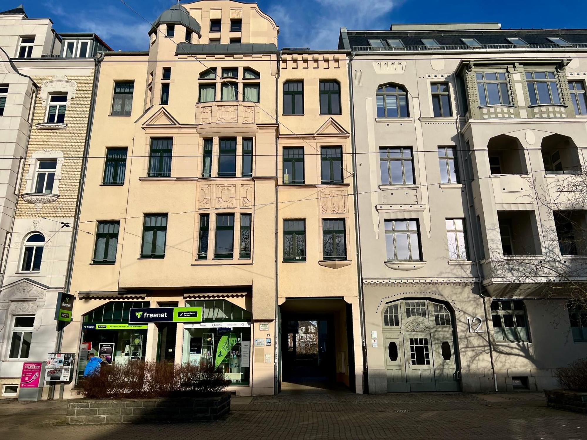 Edler Wohnraum Luxurioeses Studio Im Zentrum Mit Balkon, Kaffeevollautomat, Klima & Parkplatz Zwickau Exterior foto